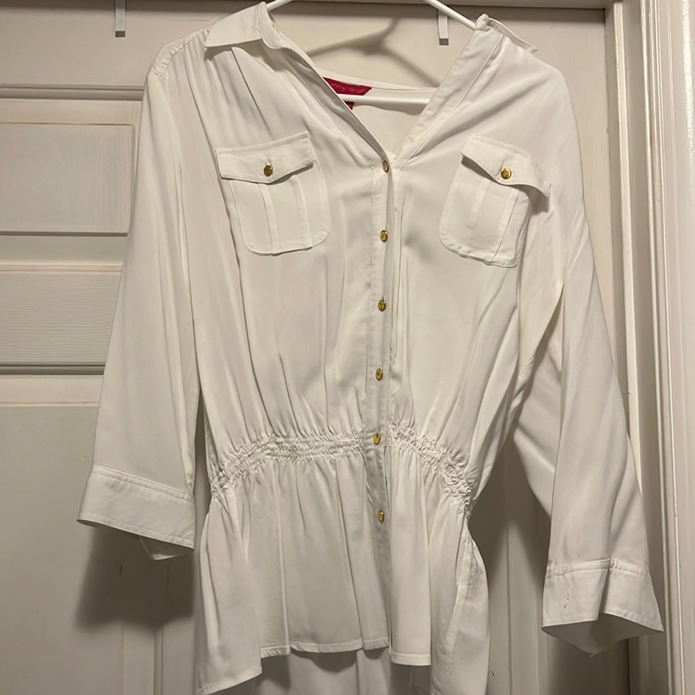White summer blouse.